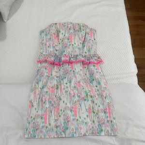 Lilly Pulitzer size 6 strapless mini dress